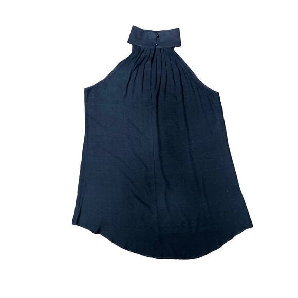 Black Grecian neck tank dress/top w/keyhole opening in back light & breezy. SZ L - Picture 4 of 6